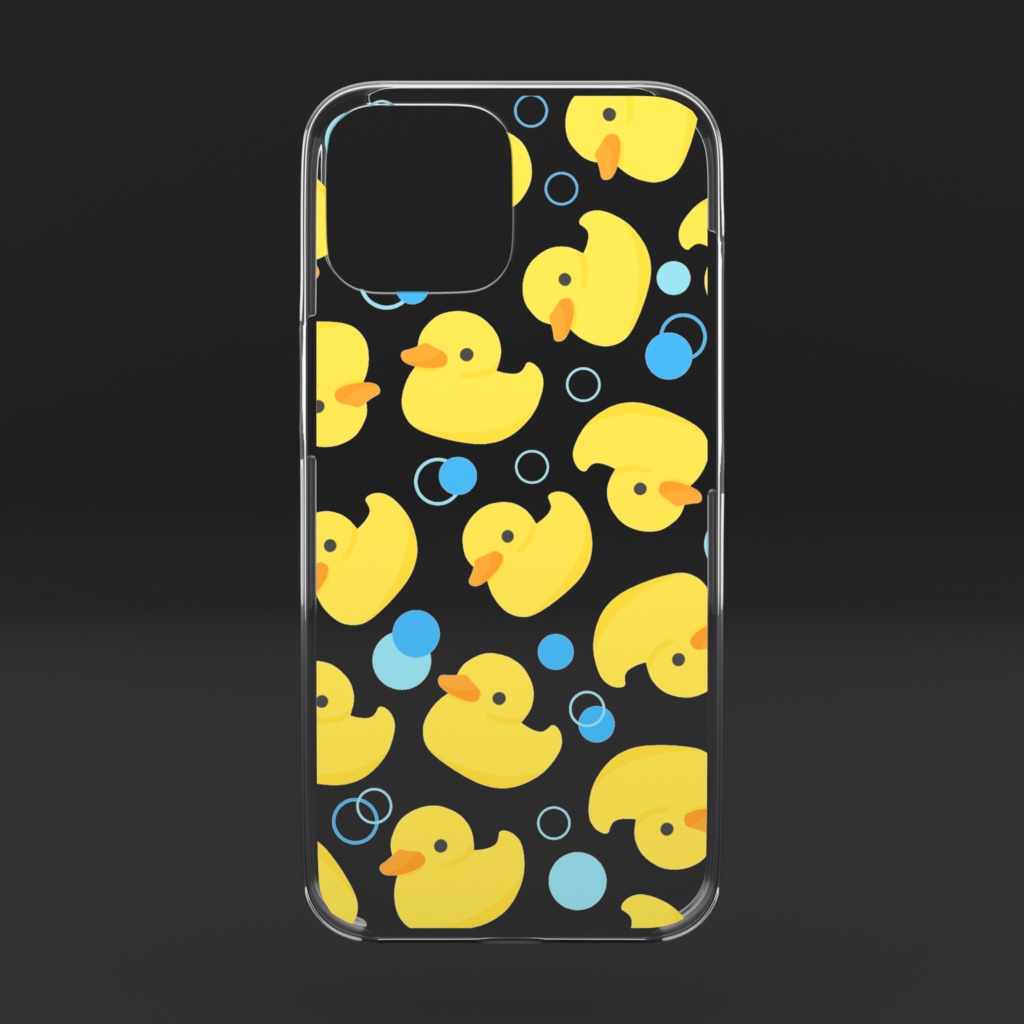 アヒルのクリアiPhoneケース