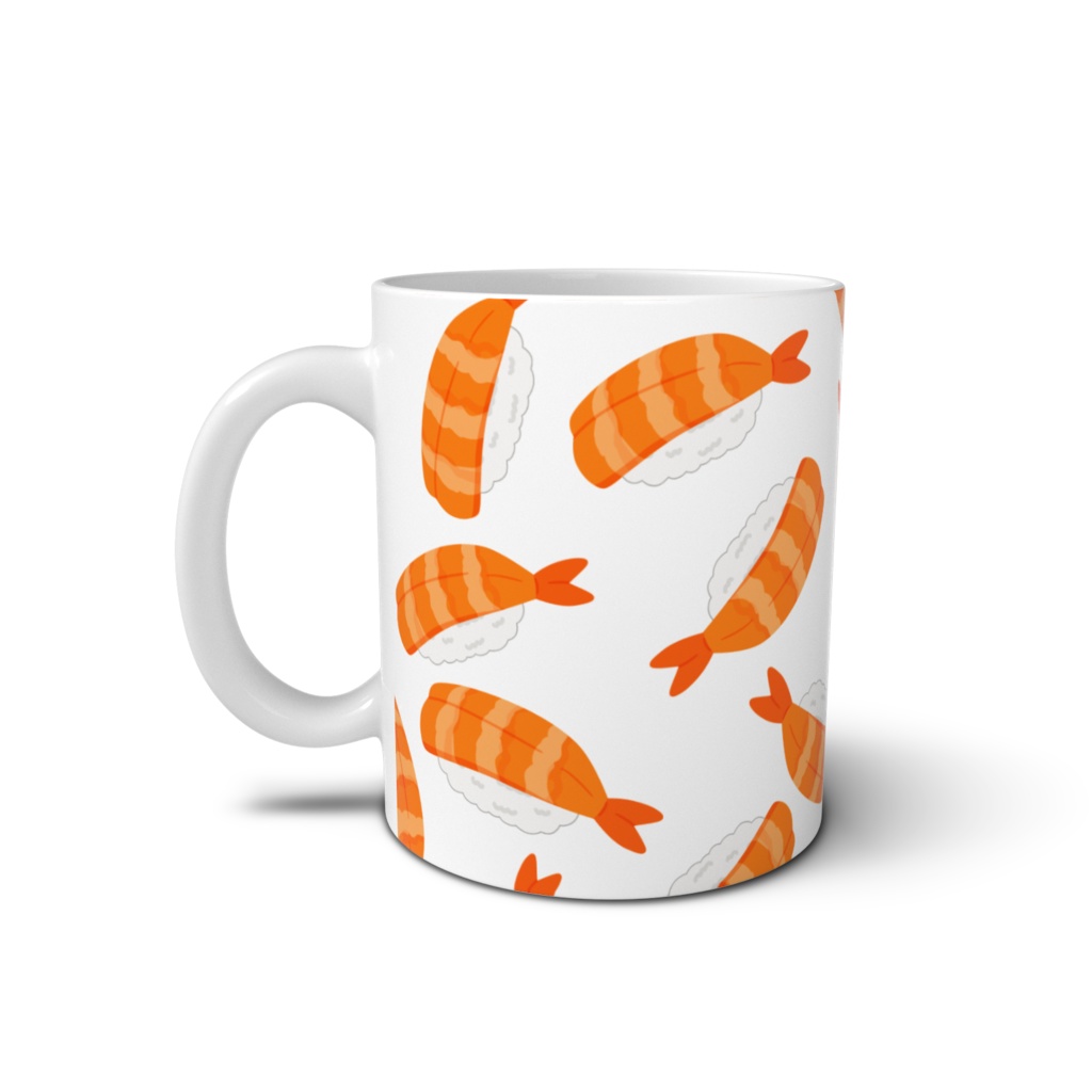 エビのお寿司のマグカップ