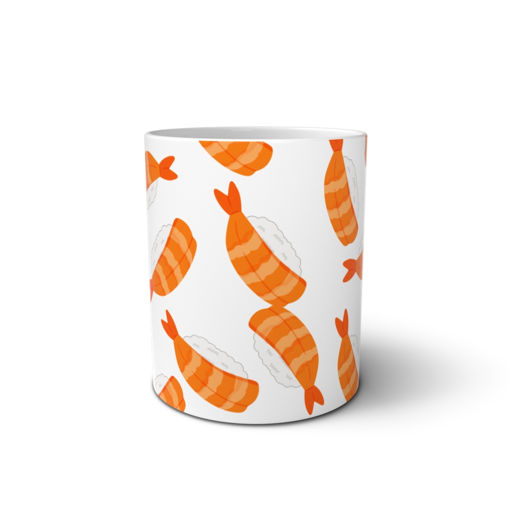 エビのお寿司のマグカップ