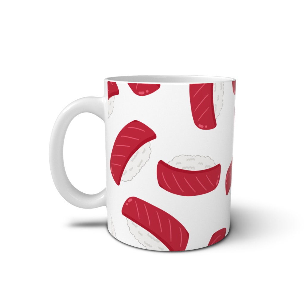 マグロのお寿司のマグカップ