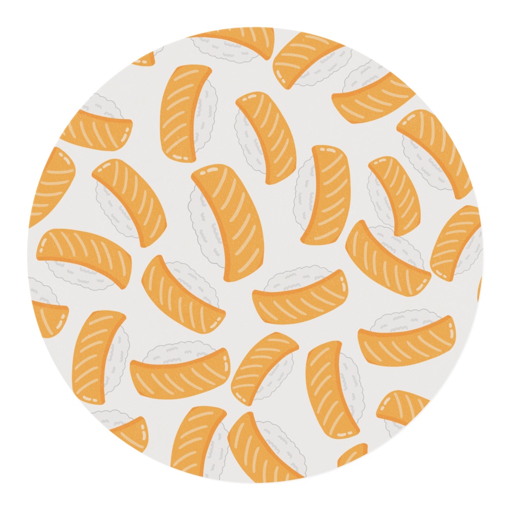 サーモンのお寿司のマスキングテープ