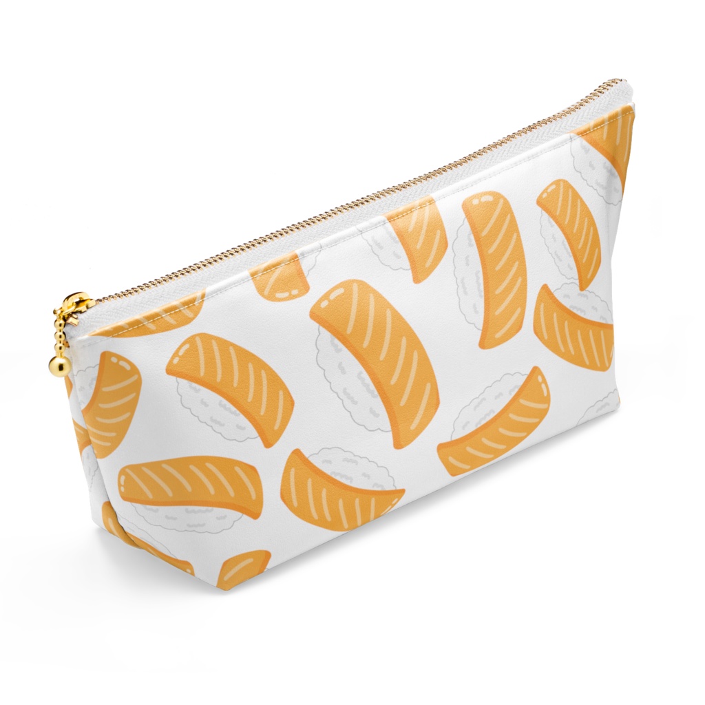 サーモンのお寿司のポーチ