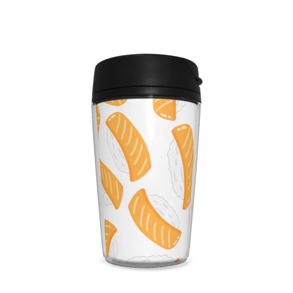 サーモンのお寿司のタンブラー