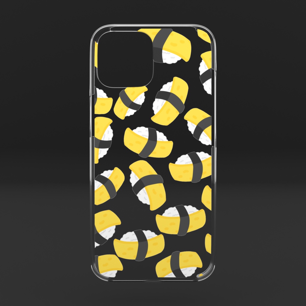 タマゴのお寿司のクリアiPhoneケース