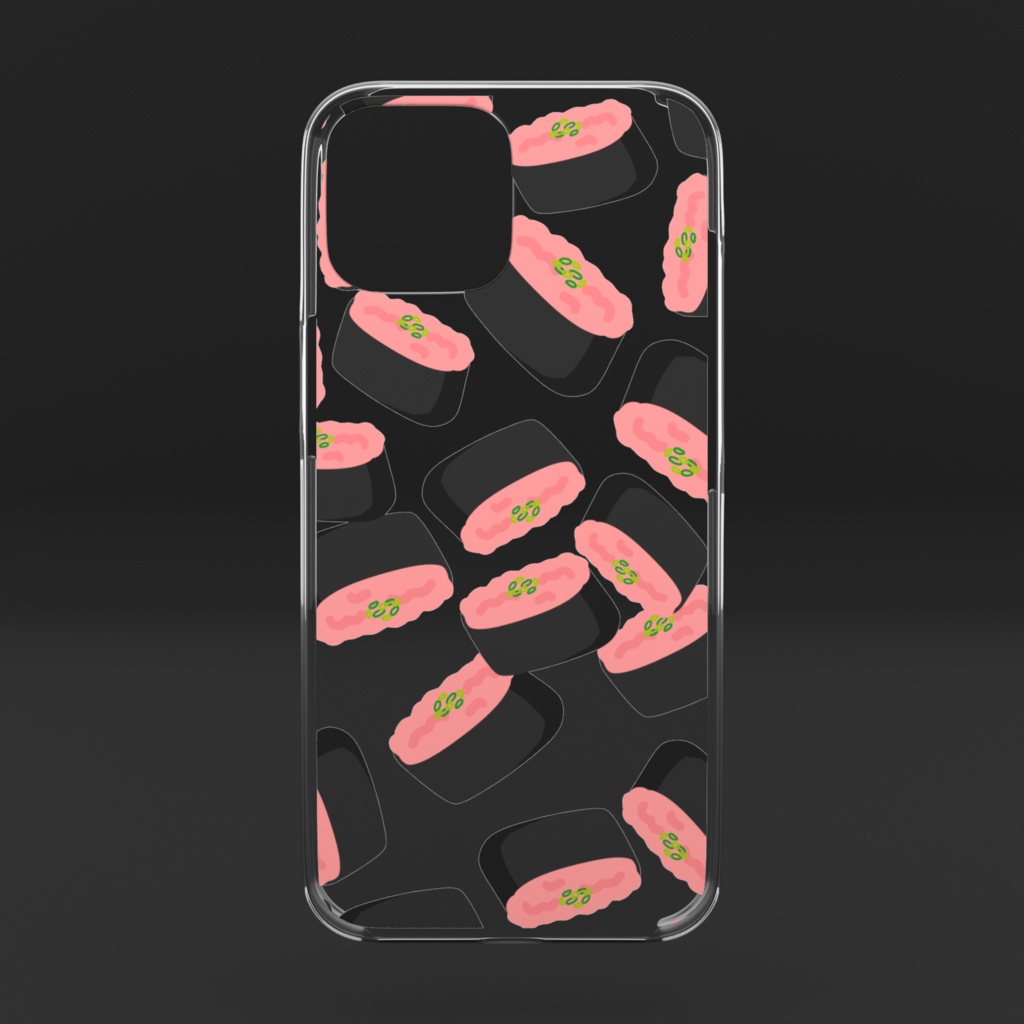 ネギトロ軍艦のクリアiPhoneケース
