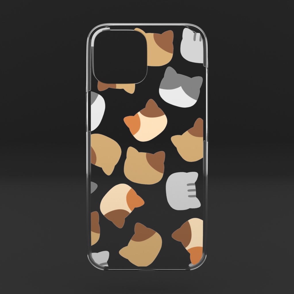 ねこちゃんのクリアiPhoneケース