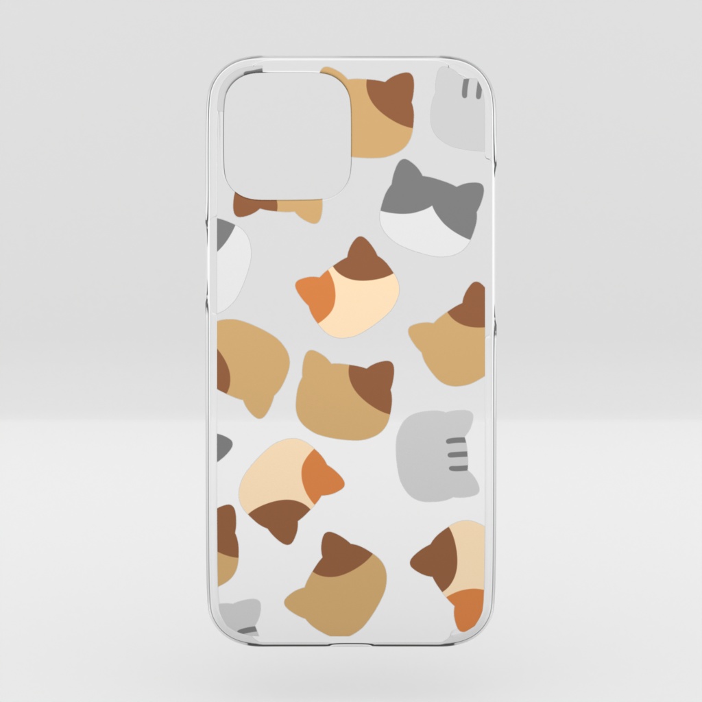 ねこちゃんのクリアiPhoneケース