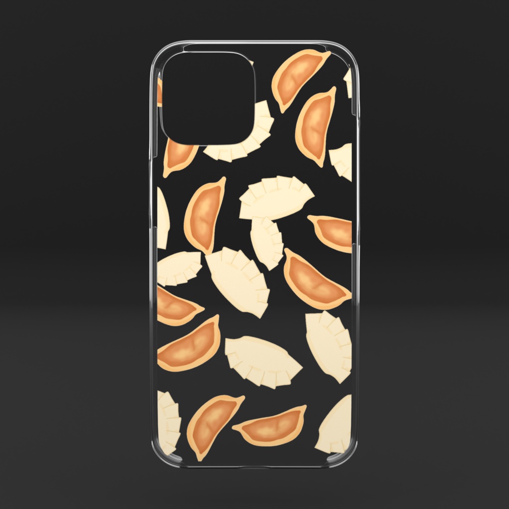 ギョウザのクリアiPhoneケース