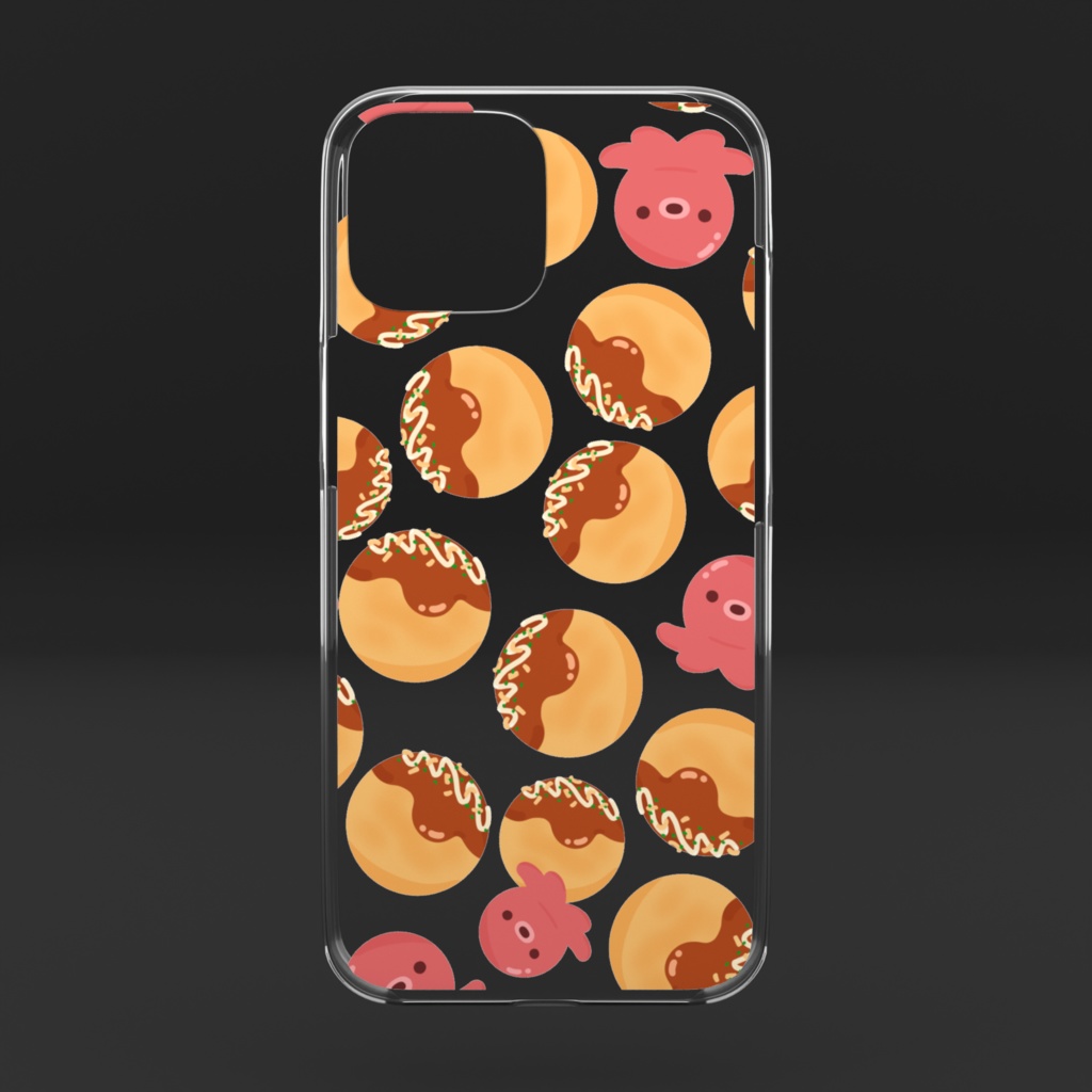 タコヤキのクリアiPhoneケース