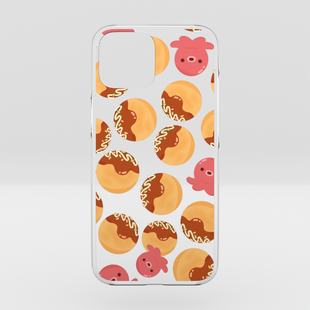 タコヤキのクリアiPhoneケース