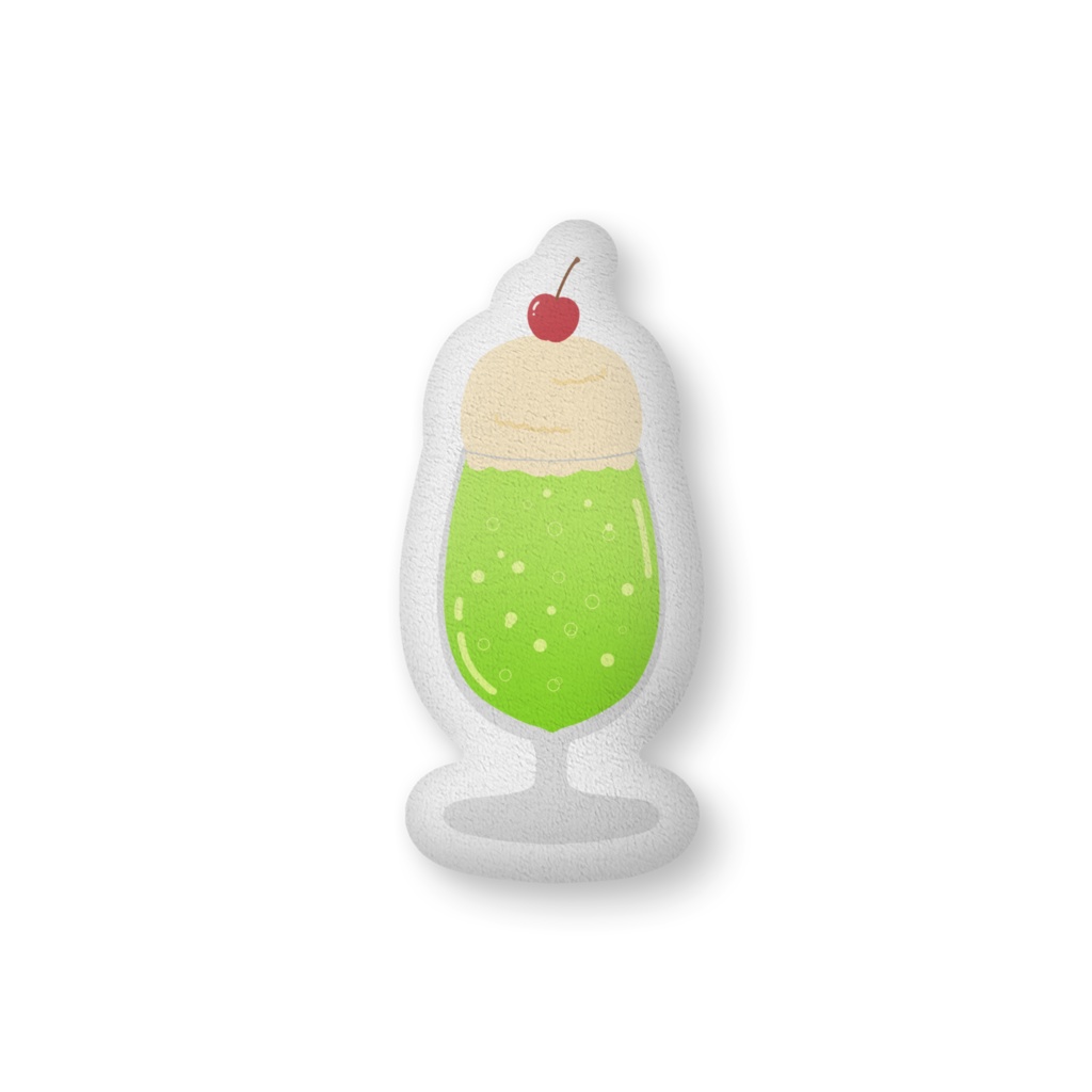 クリームソーダのクッション
