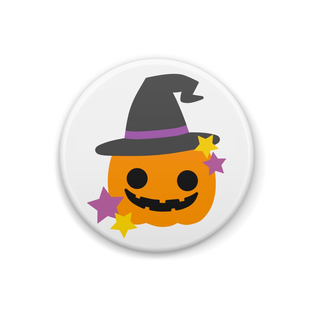 ハロウィンの缶バッジ