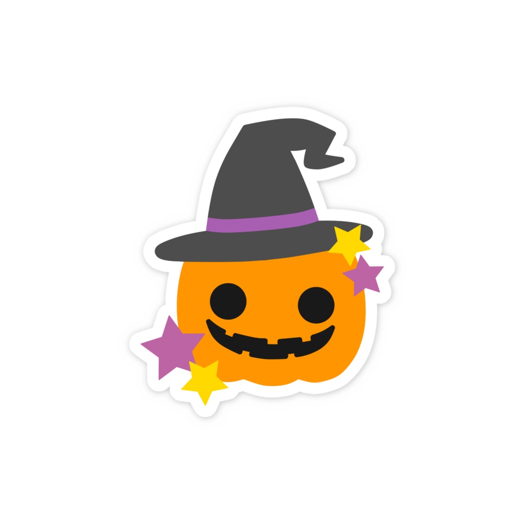 ハロウィンのスマホステッカー