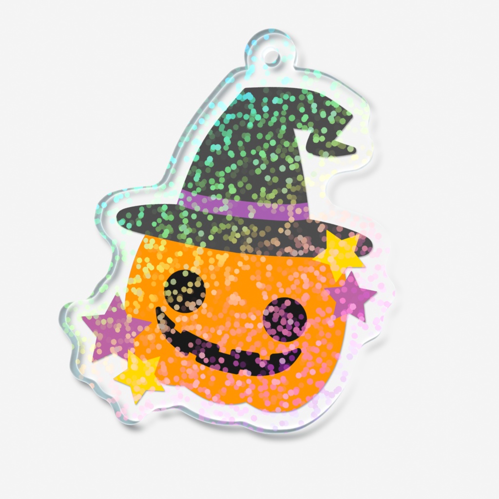 ハロウィンのホログラムアクリルキーホルダー