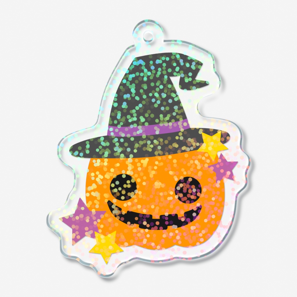 ハロウィンのホログラムアクリルキーホルダー
