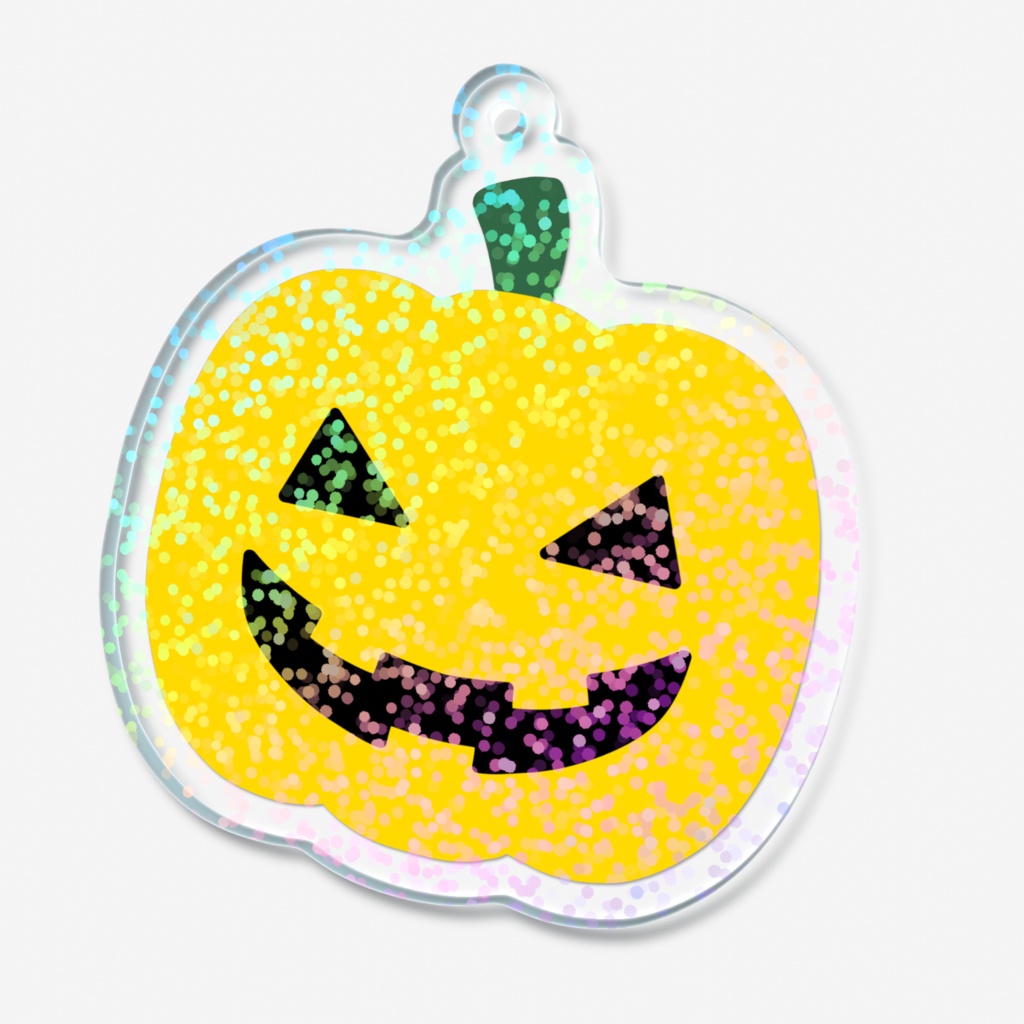 ジャックオーランタンのホログラムアクリルキーホルダー