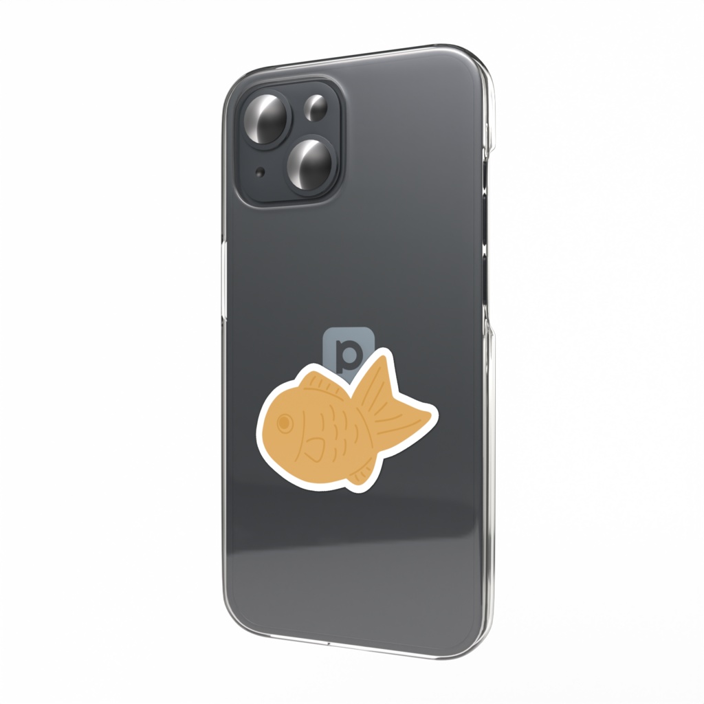 タイヤキのスマホステッカー