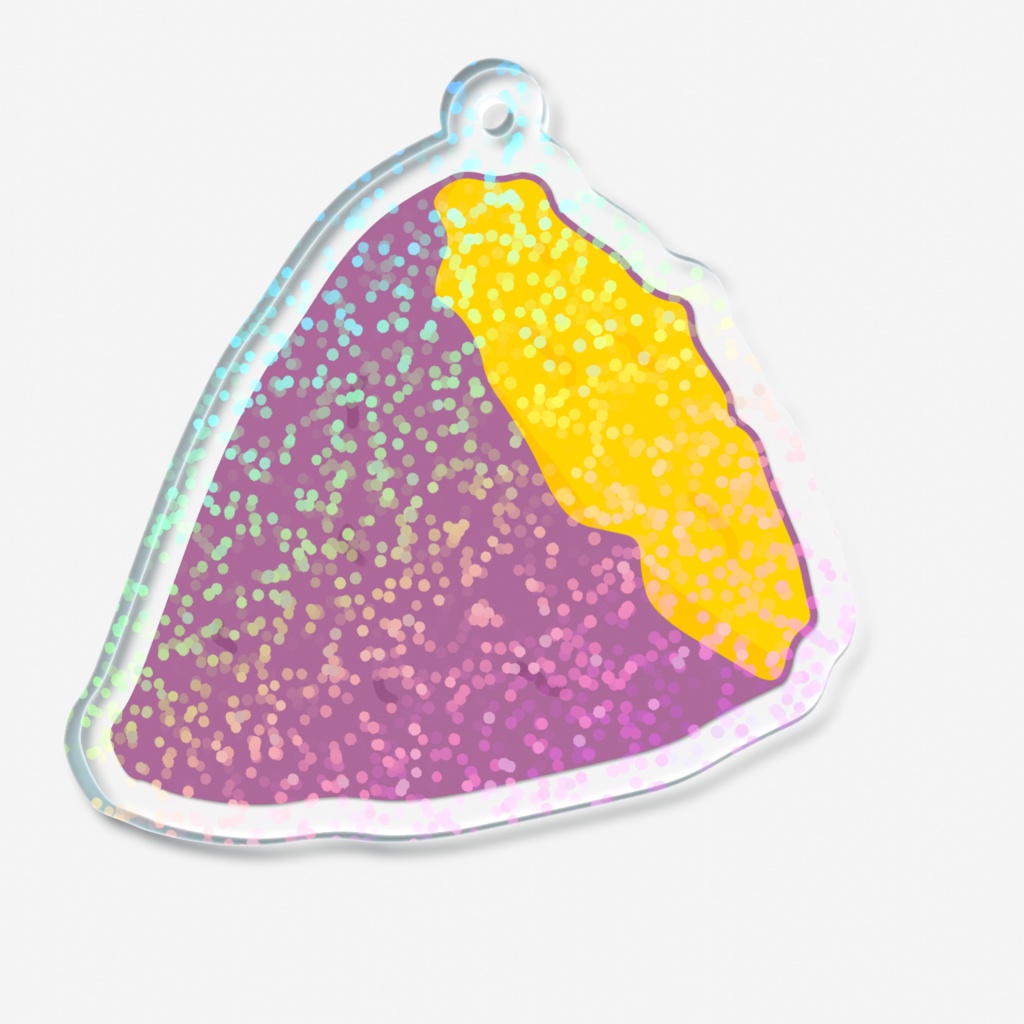 サツマイモのホログラムアクリルキーホルダー