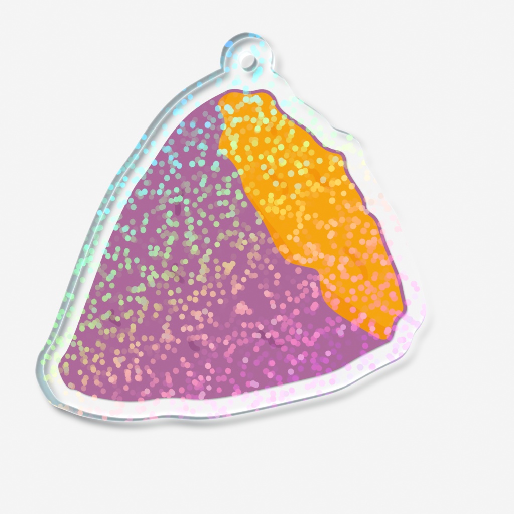 サツマイモのホログラムアクリルキーホルダー