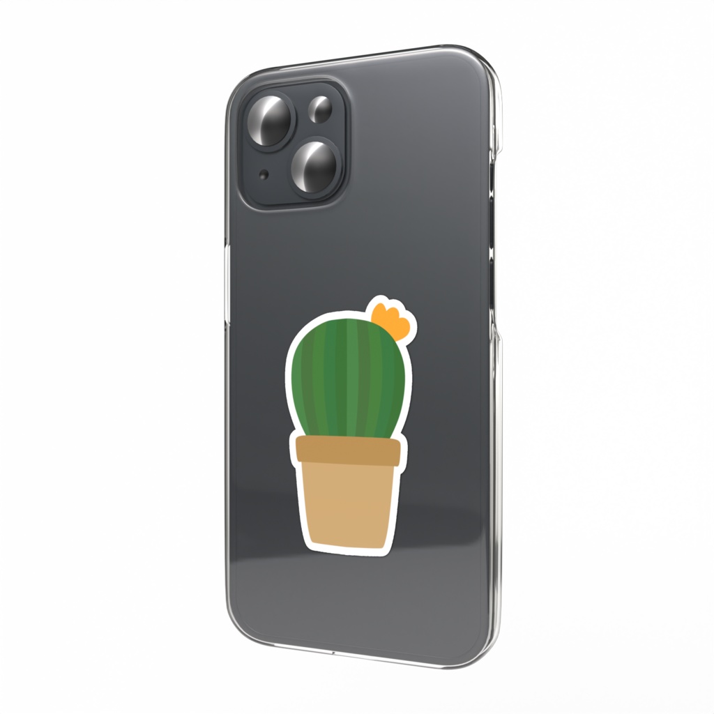 サボテンのスマホステッカー