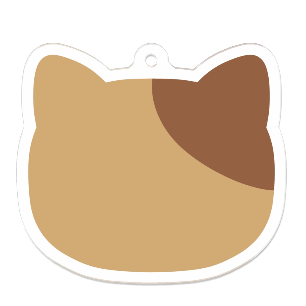 茶猫のアクリルキーホルダー