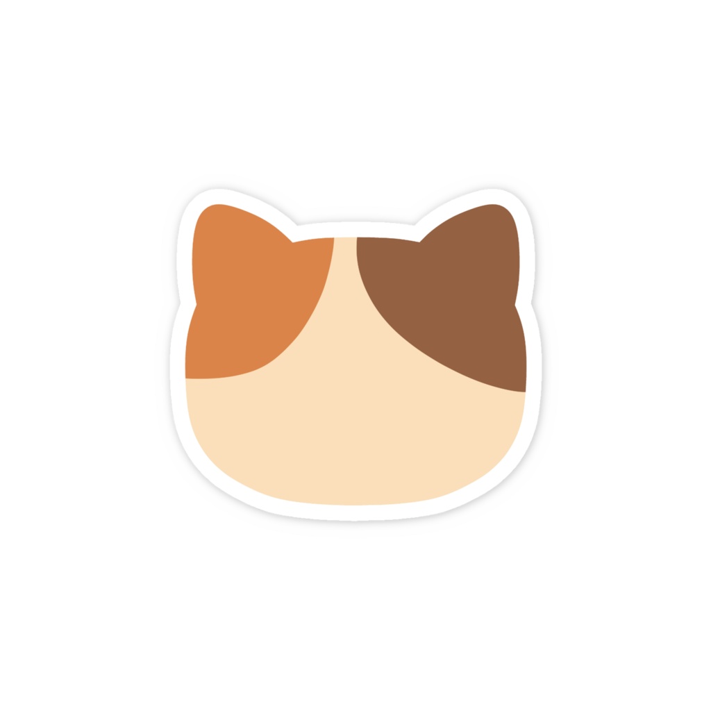 三毛猫のスマホステッカー