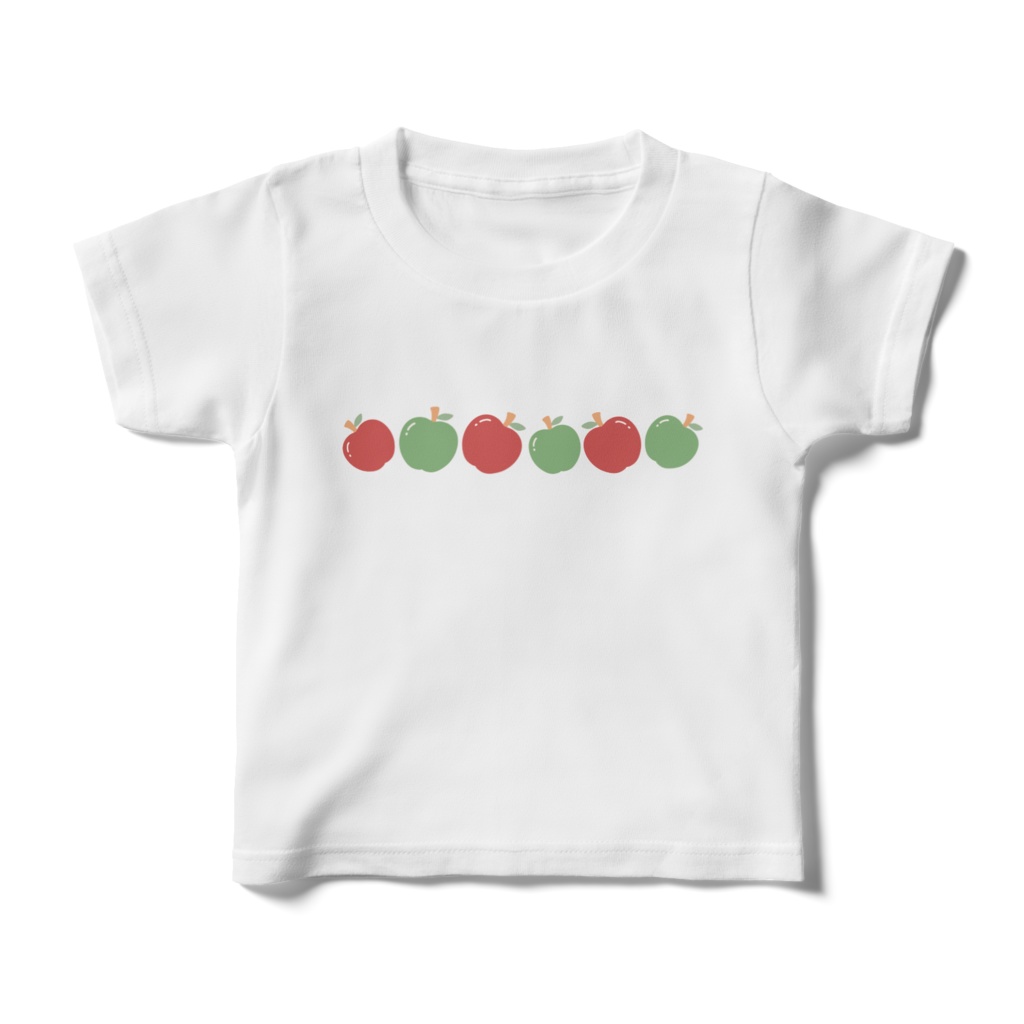 リンゴのキッズTシャツ