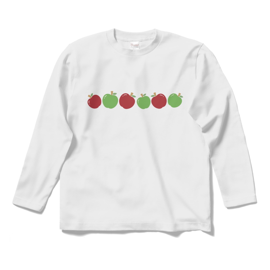 リンゴのロングスリーブTシャツ