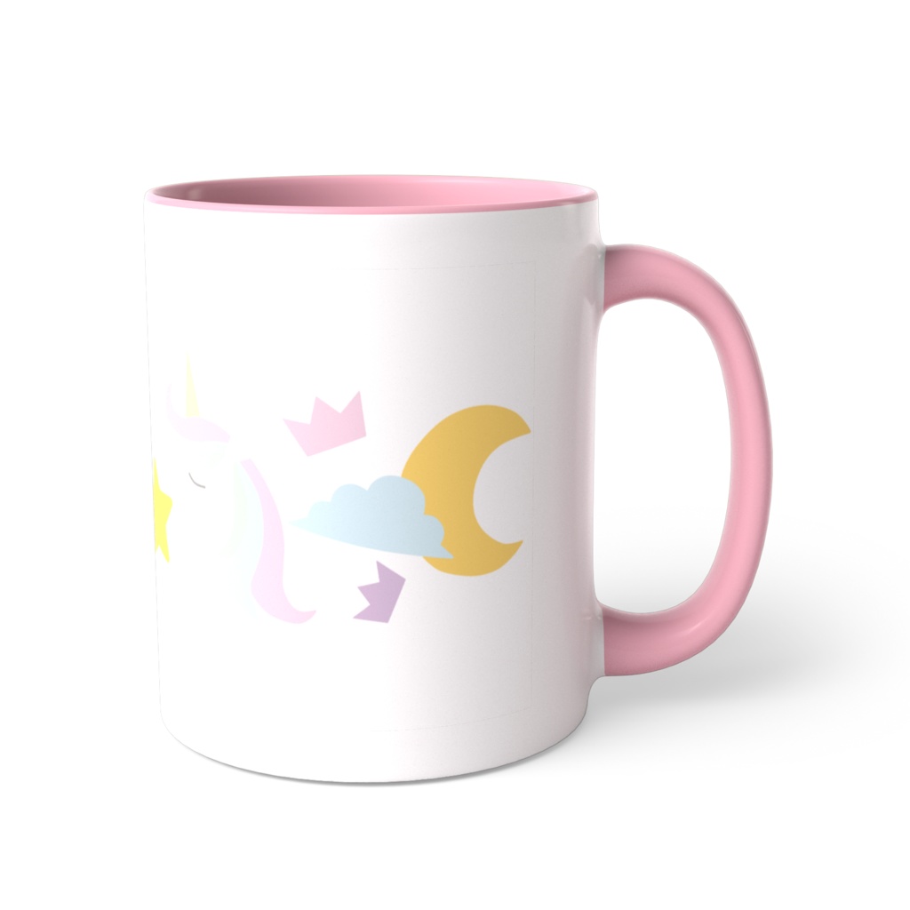 ゆめかわのツートンカラーマグカップ