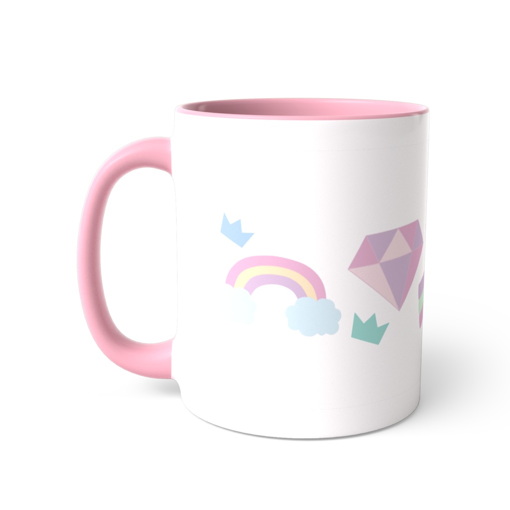 ゆめかわのツートンカラーマグカップ