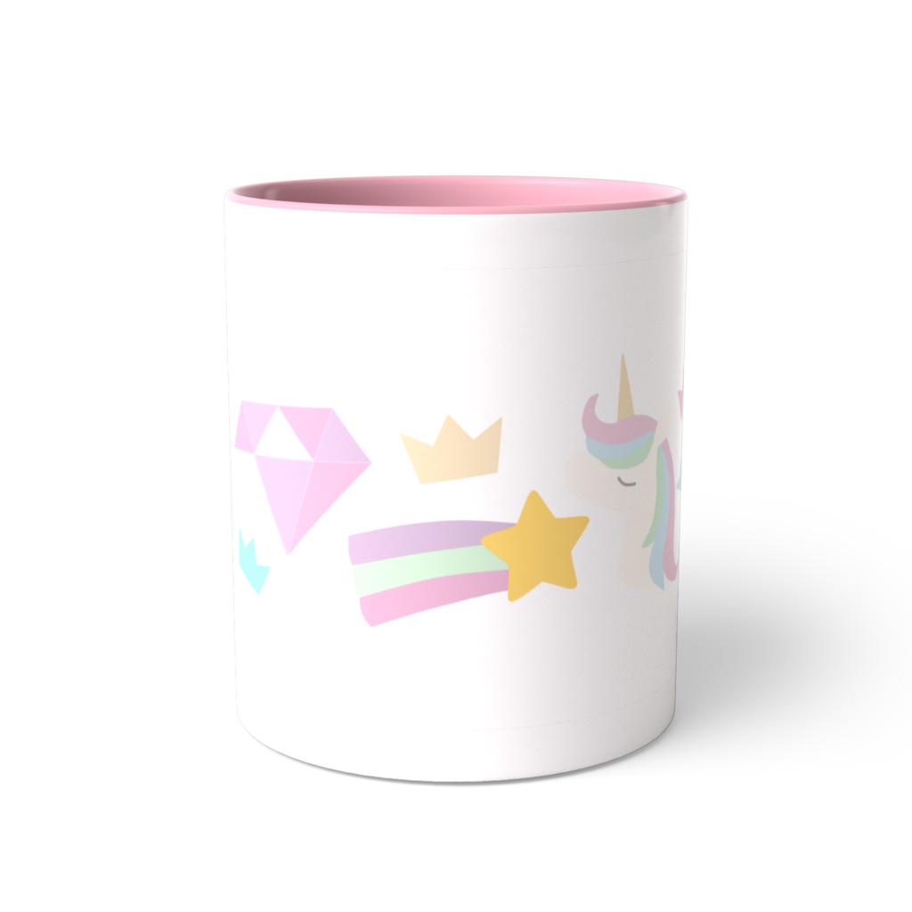 ゆめかわのツートンカラーマグカップ