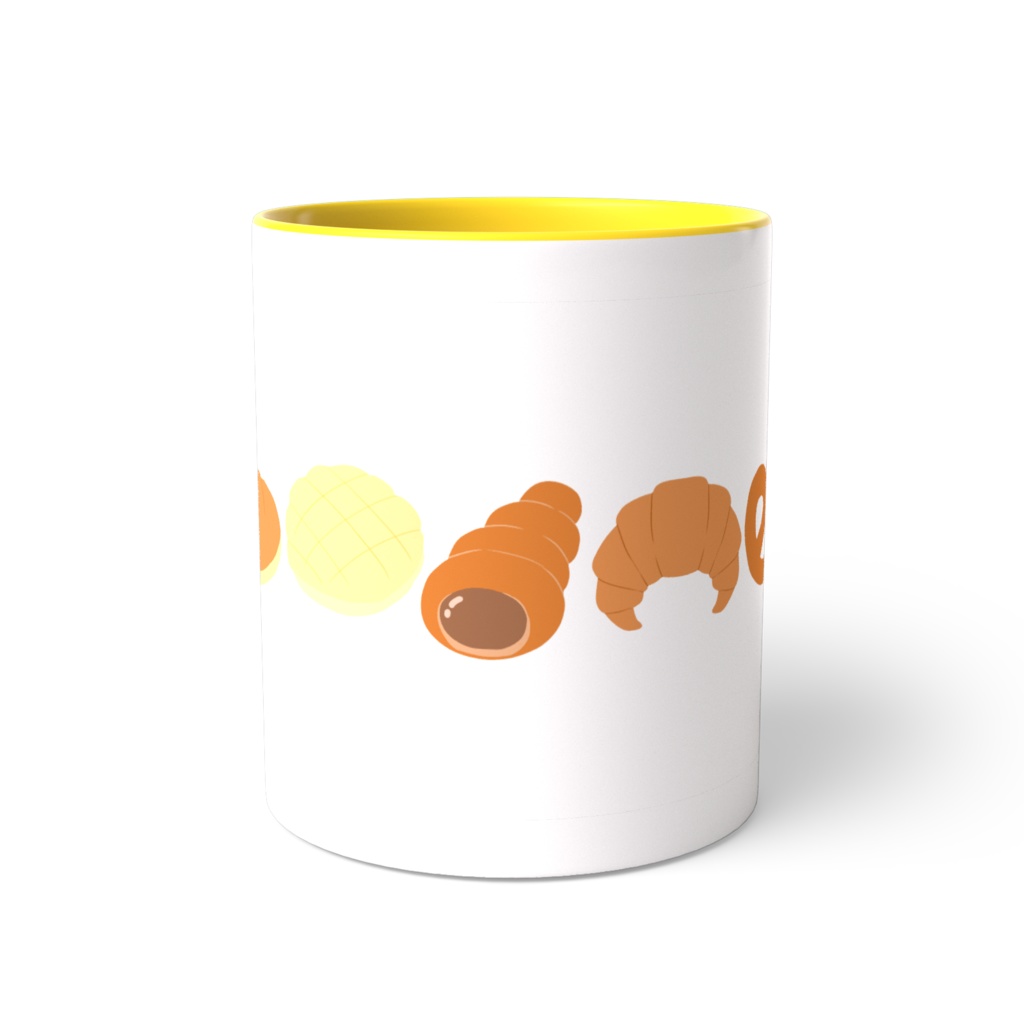 パンのツートンカラーマグカップ