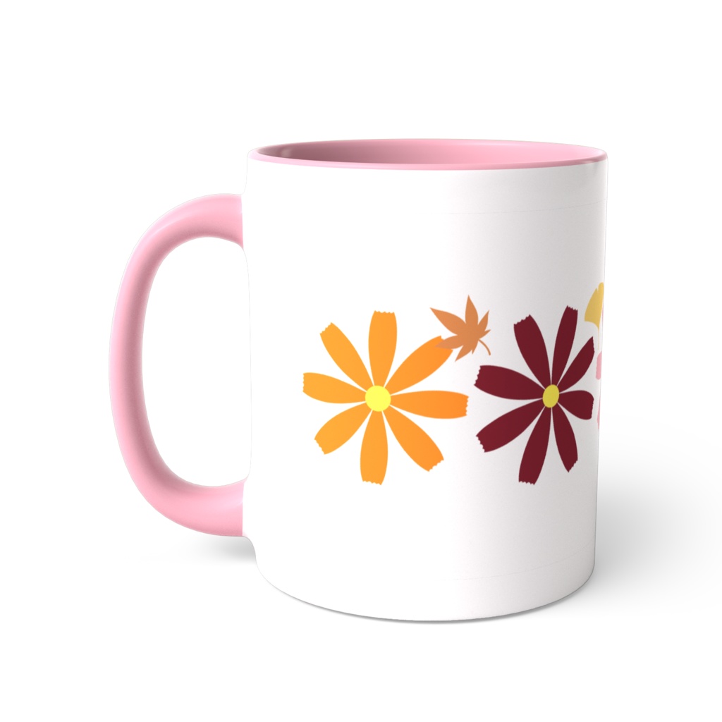 コスモスのツートンカラーマグカップ