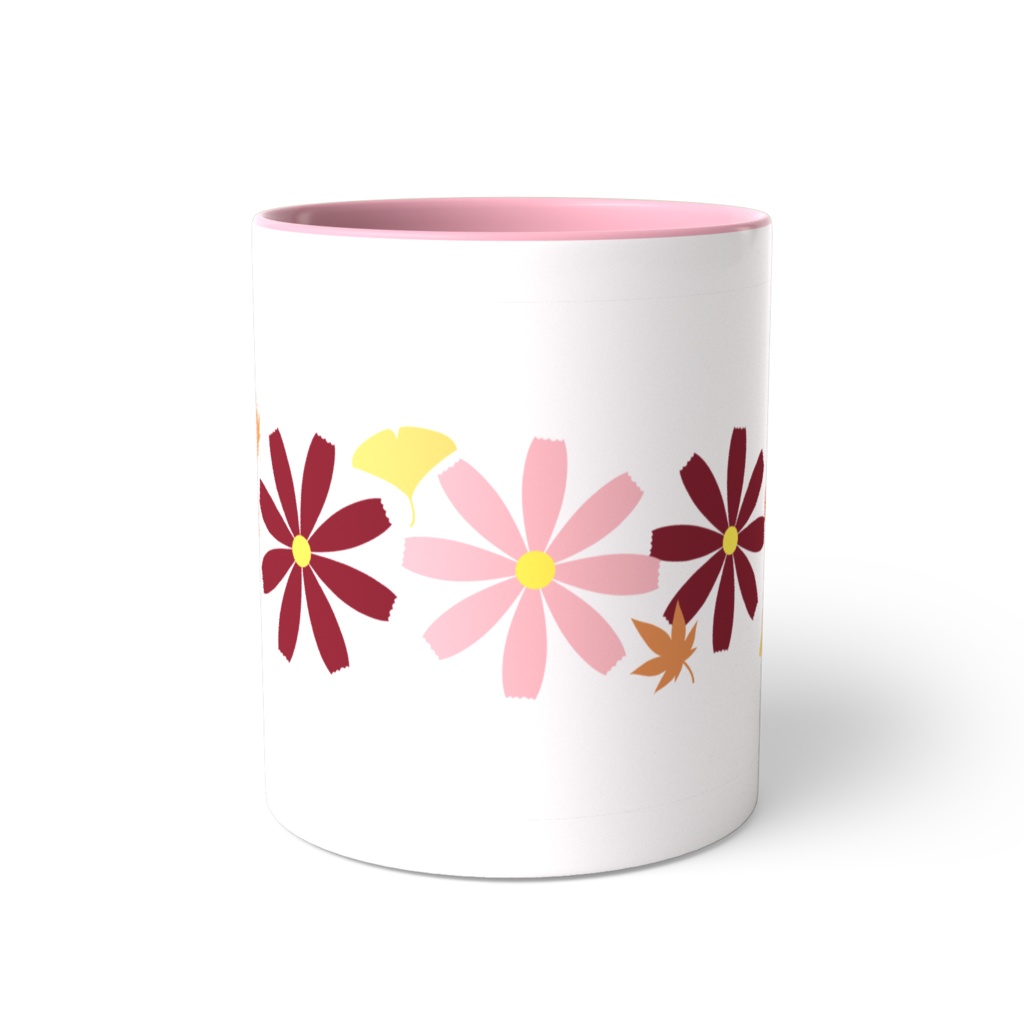 コスモスのツートンカラーマグカップ