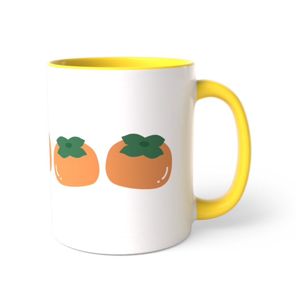 カキのツートンカラーマグカップ