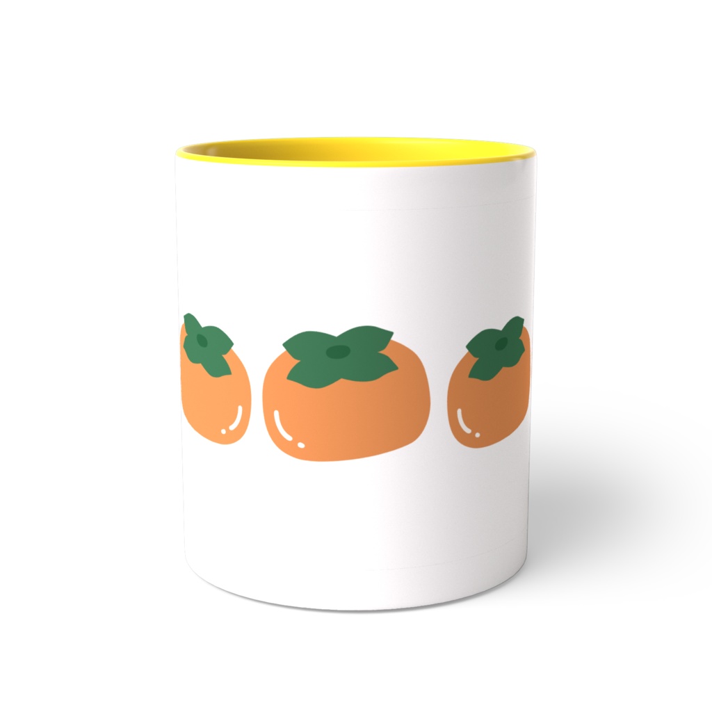 カキのツートンカラーマグカップ