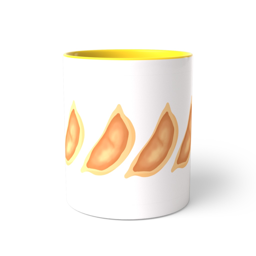 ギョウザのツートンカラーマグカップ