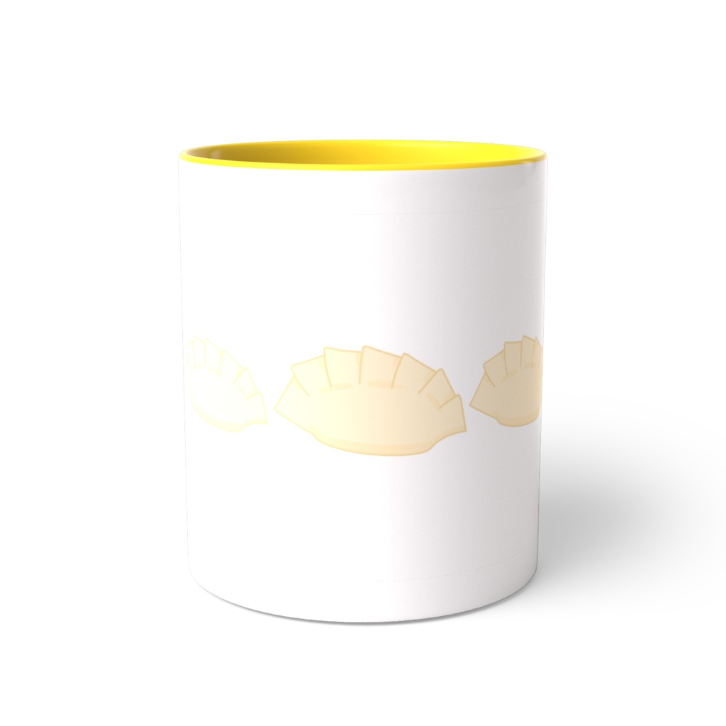 ギョウザのツートンカラーマグカップ