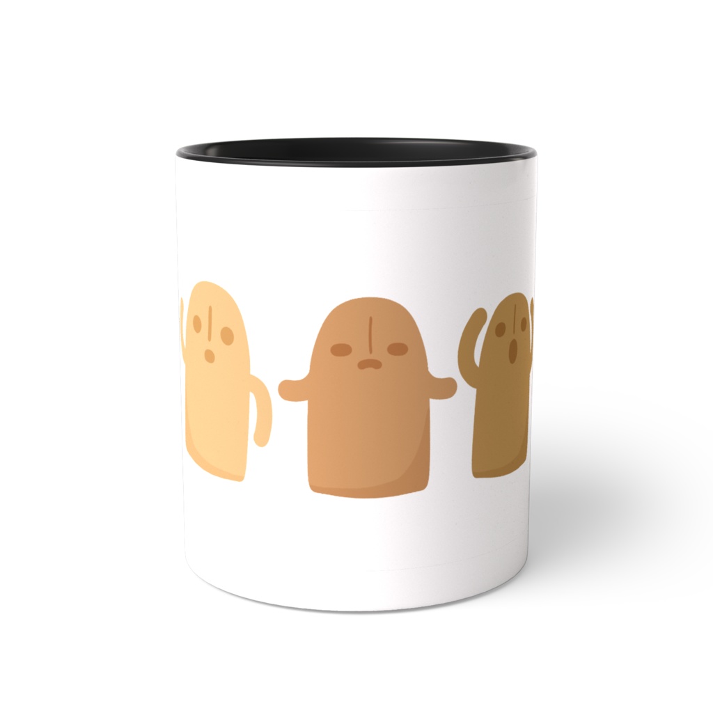 ハニワのツートンカラーマグカップ