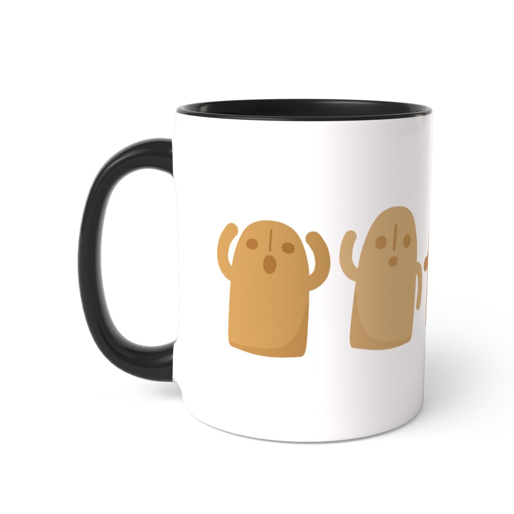 ハニワのツートンカラーマグカップ