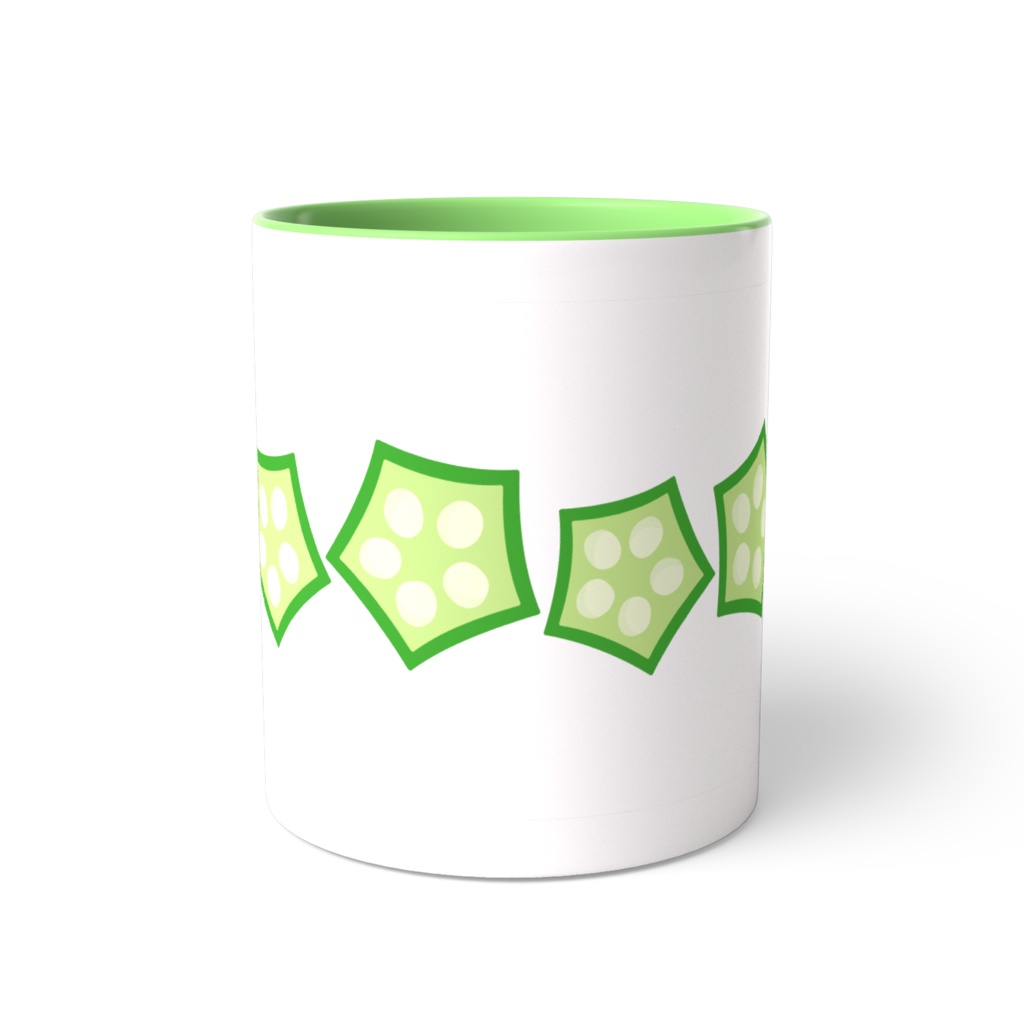 オクラのツートンカラーマグカップ