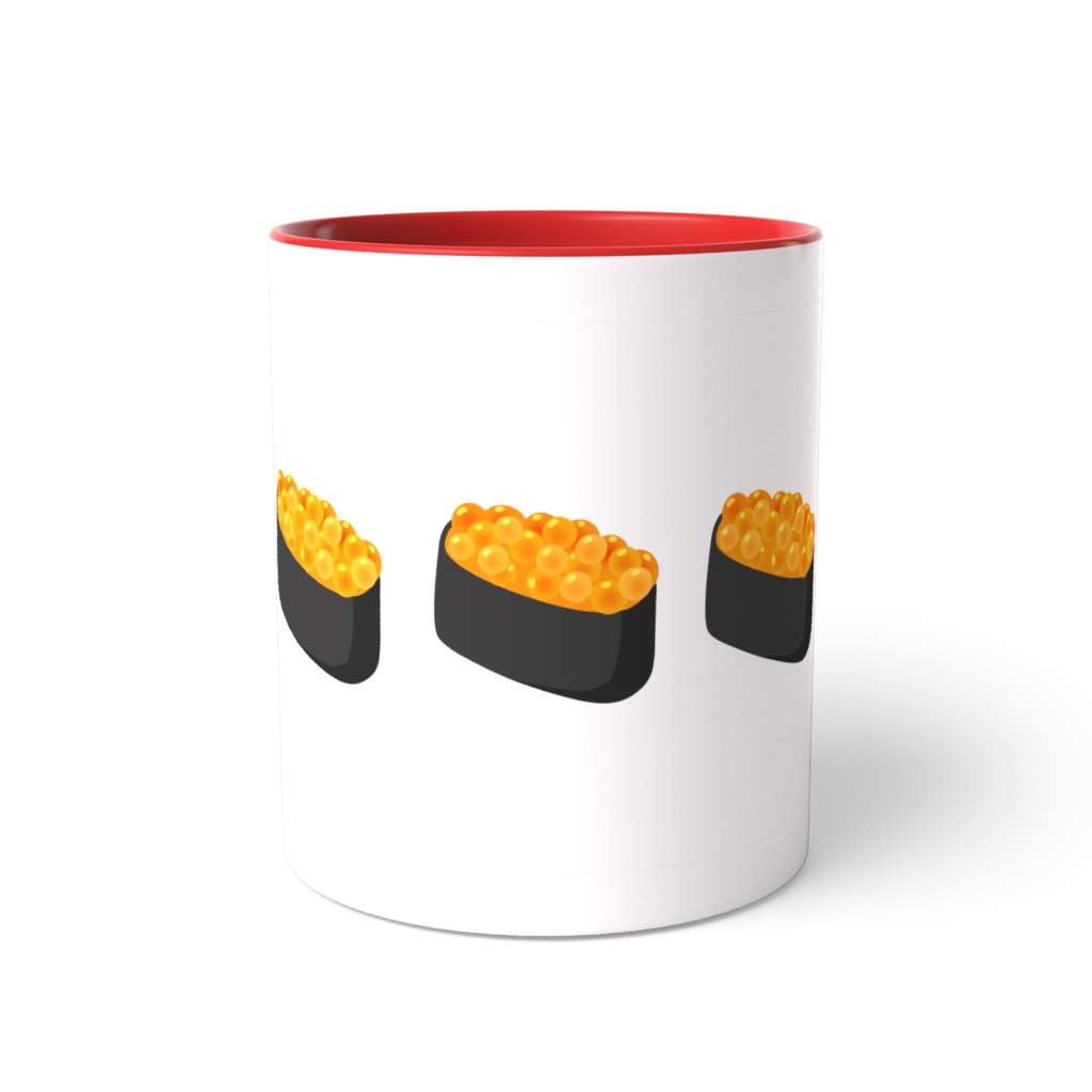 イクラ軍艦のツートンカラーマグカップ