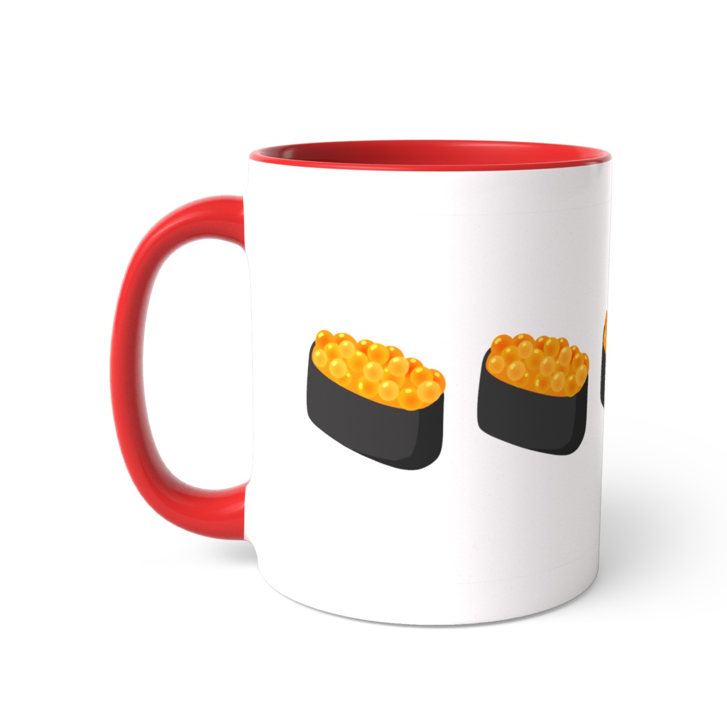 イクラ軍艦のツートンカラーマグカップ