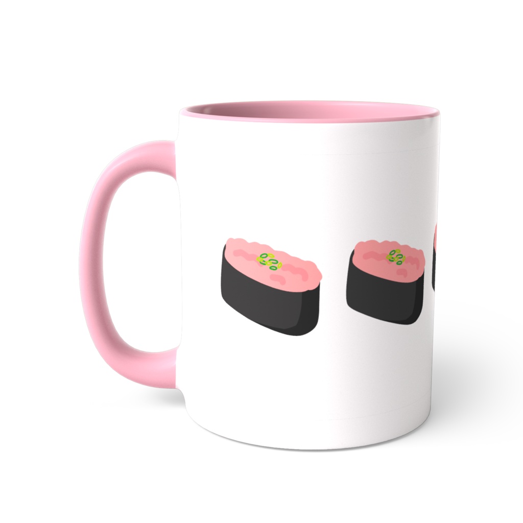 ネギトロ軍艦のツートンカラーマグカップ