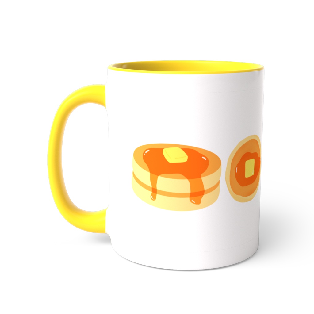 ホットケーキのツートンカラーマグカップ