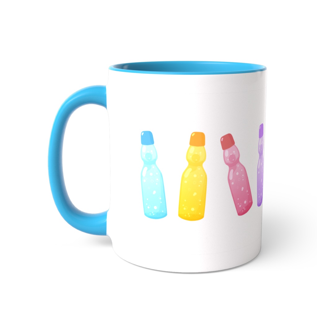 ラムネのツートンカラーマグカップ