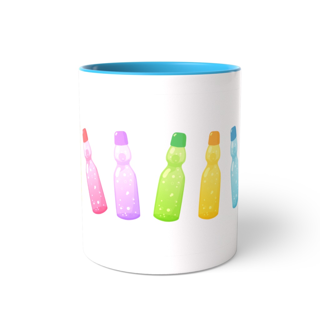 ラムネのツートンカラーマグカップ