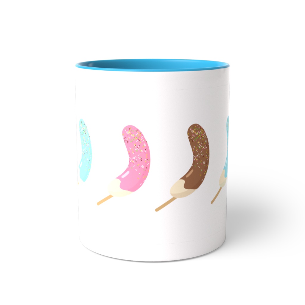 チョコバナナのツートンカラーマグカップ