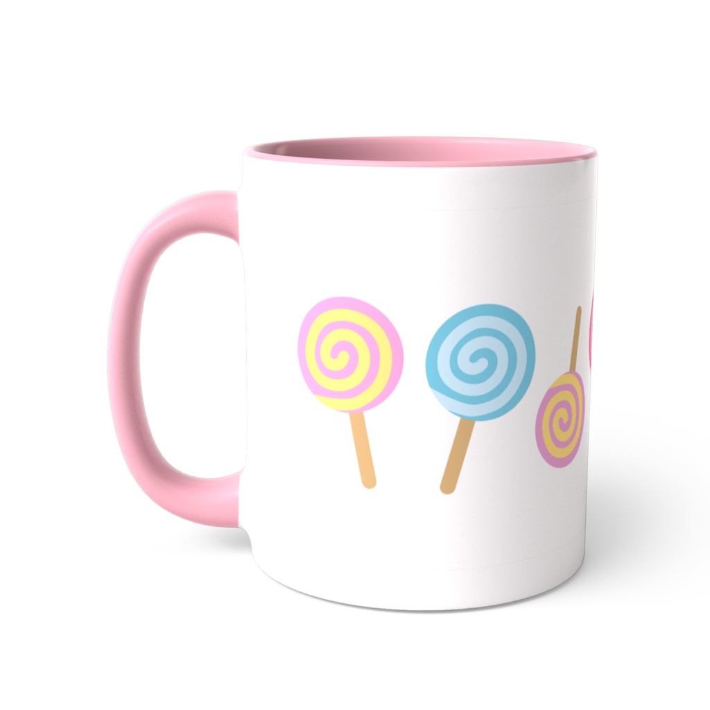 キャンディのツートンカラーマグカップ