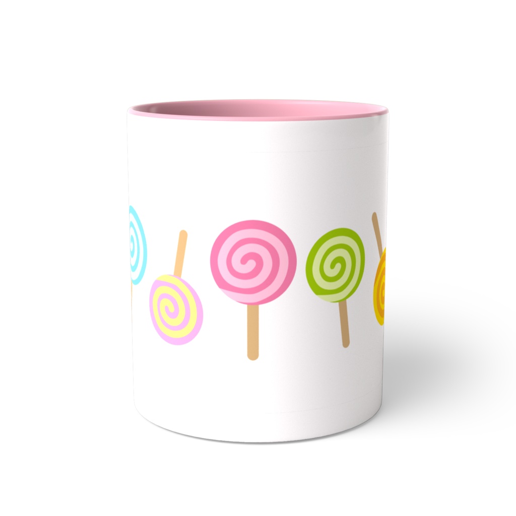 キャンディのツートンカラーマグカップ